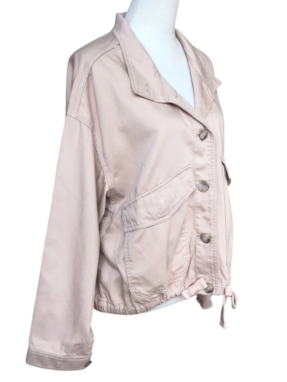 Madewell Beachmont Button Up Jacket IN Avalon Pink NEW